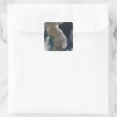 積雪の衛星観測 スクエアシール (バッグ)