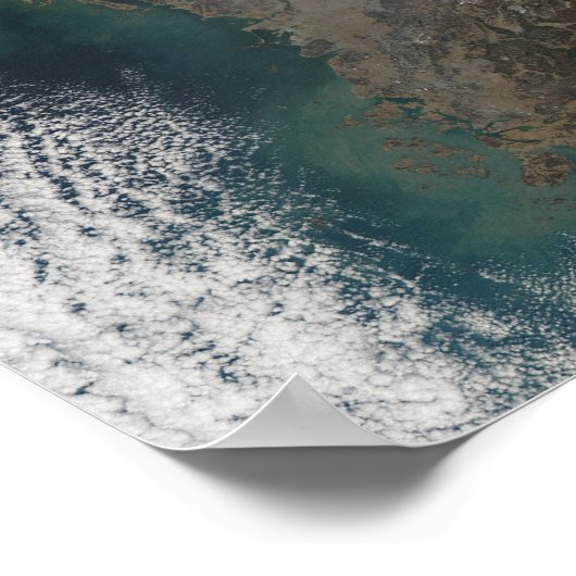 積雪の衛星観測 ポスター (角)