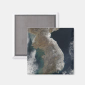 積雪の衛星観測 マグネット (正面/裏面)