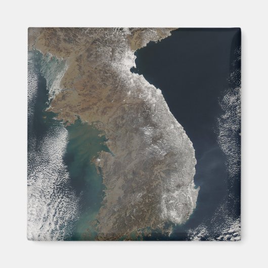 積雪の衛星観測 マグネット (正面)