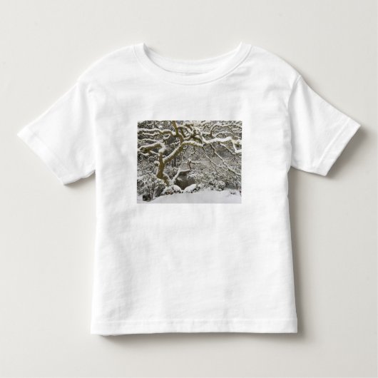 積雪カエデ日本の トドラーTシャツ (正面)