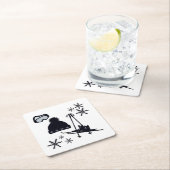 積雪デザイン違う品 スクエアペーパーコースター (インサイチュ)