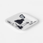 積雪デザイン違う品 ペーパープレート (傾斜あり)