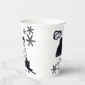 積雪デザイン違う品 紙コップ (右)