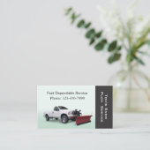 積雪トラックサービス 名刺 (スタンド正面)