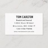 積雪トラックサービス 名刺 (裏面)