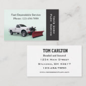 積雪トラックサービス 名刺 (正面/裏面)