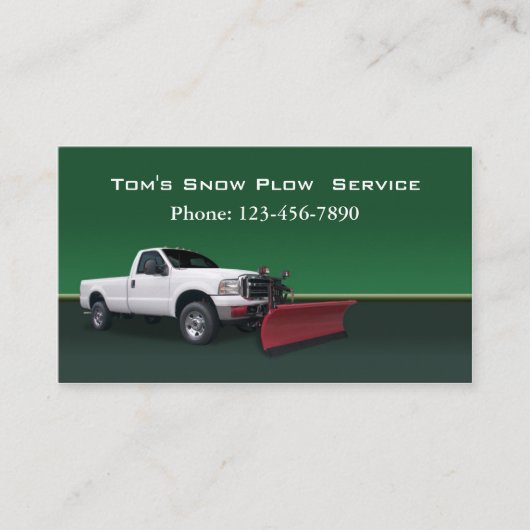 積雪トラックサービス 名刺 (正面)