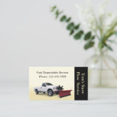 積雪トラックサービス 名刺 (スタンド正面)