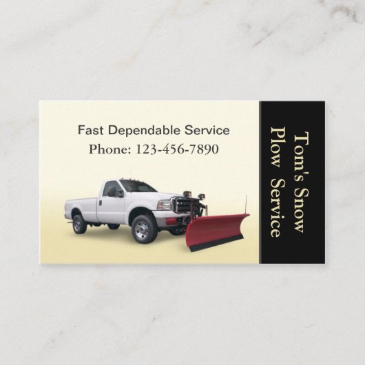 積雪トラックサービス 名刺 (正面)