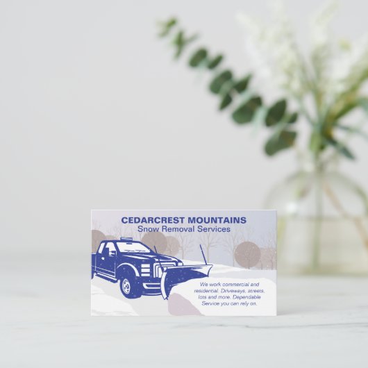 積雪トラック 名刺 (スタンド正面)