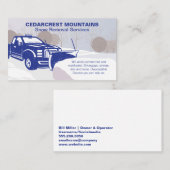 積雪トラック 名刺 (正面/裏面)