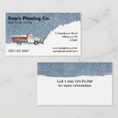 積雪事業 – ピックアップトラック除雪 名刺 (正面/裏面)