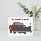 積雪付き積雪荷用台車 ポストカード (スタンド正面)