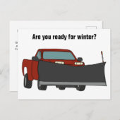 積雪付き積雪荷用台車 ポストカード (正面/裏面)