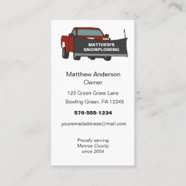 積雪付き積雪荷用台車 名刺