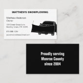 積雪付き積雪荷用台車 名刺 (正面/裏面)