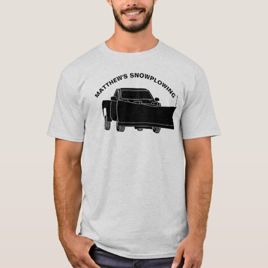 積雪付き積雪荷用台車 Tシャツ (正面)