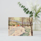 積雪国 ポストカード (スタンド正面)