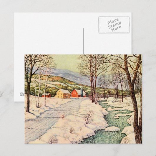 積雪国 ポストカード (正面/裏面)