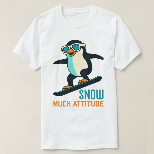 積雪姿勢 Tシャツ (デザイン正面)