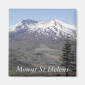 積雪山サンヘレンスボルケーノ マグネット (正面)