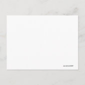 積雪岩景勝地美しい写真カスタム ポストカード (裏面)