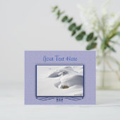 積雪岩景勝地美しい写真カスタム ポストカード (スタンド正面)