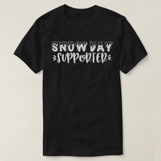 積雪日支援者 Tシャツ (デザイン正面)