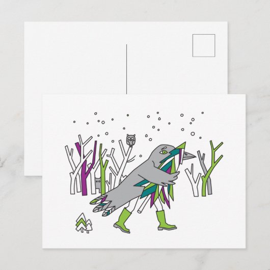 積雪時間 ポストカード (正面/裏面)