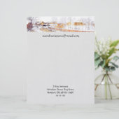 積雪木材シュート内の運河 レターヘッド (スタンド正面)