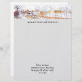 積雪木材シュート内の運河 レターヘッド (正面/裏面)