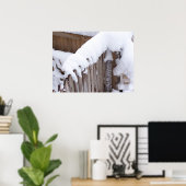 積雪柵ポスター ポスター (ホームオフィス)