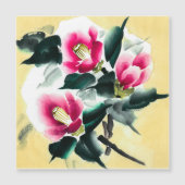 積雪術絵を描での椿 (正面)