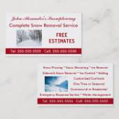 積雪・除雪・サービス業 名刺 (正面/裏面)