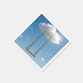 積雲から吊るされたブランコ スタンダードカクテルナプキン (角)