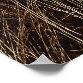 積雲の下の背の高い草 ポスター (角)