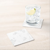 積雲, フォント, パターン, 草, イベント, フローリング, 湿った空気 スクエアペーパーコースター (インサイチュ)