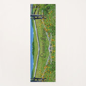 穏かわいらしパーソナライズされたやかな花 ヨガマット (正面)