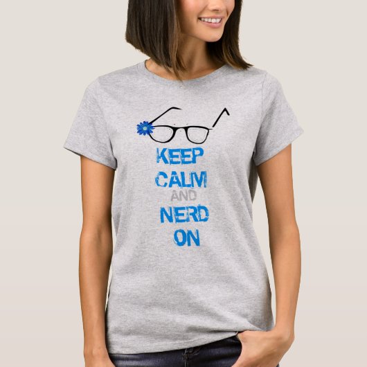 穏やかおよびおたく保って下さい Tシャツ (正面)