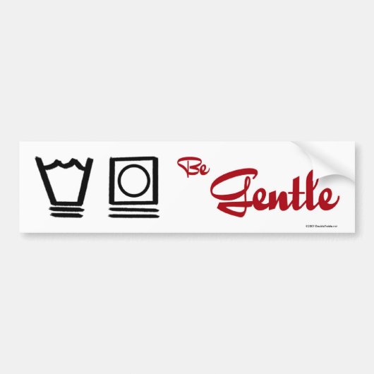 穏やかが-バンパーステッカーあって下さい バンパーステッカー (正面)