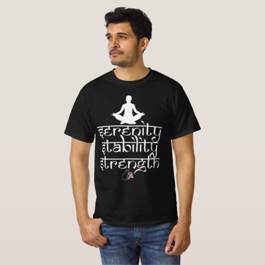 穏やかさ 安定力 強さ Tシャツ (正面フル)