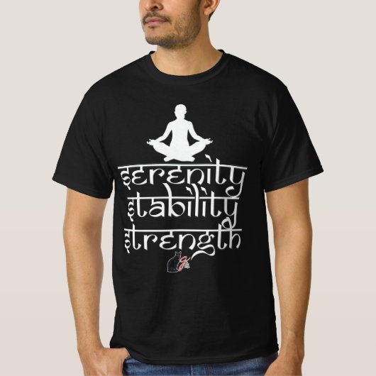 穏やかさ 安定力 強さ Tシャツ (正面)