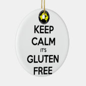穏やかそれあります自由なグルテンが保って下さい セラミックオーナメント (右)