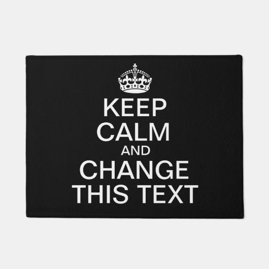 穏やかでカスタムな文字を保って下さい ドアマット (正面)