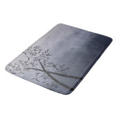 穏やかでドラマチックな竹と山の景色のシーン バスマット (アングル)