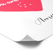 穏やかで安心な愛引用文ポス子供へター ポスター (角)