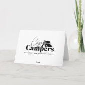 穏やかで平和なキャンプをテーマにした誕生日 カード (裏面)