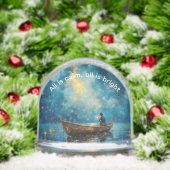 穏やかで明るい夜漁師 (クリスマス)