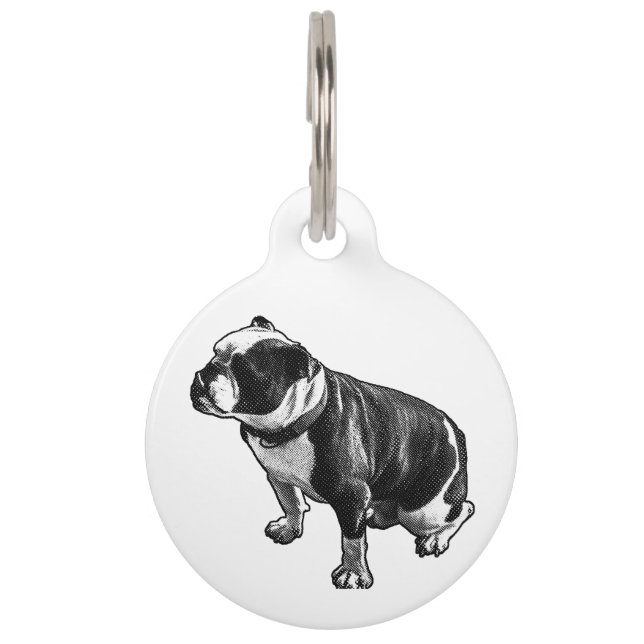 穏やかで知られる ペット　ネームタグ (正面)